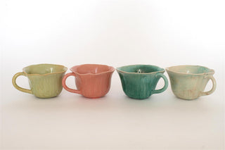 Glazed Lotus Petal Mugs - Choose Color