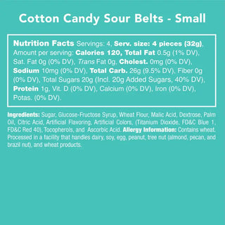 Candy Club Cotton Candy Sour Belts