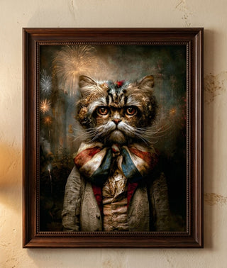 8x10 Firecracker Whiskers Print Wall Decor