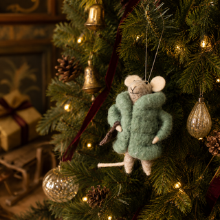 Cozy Winter Mouse Ornament - Choose Style