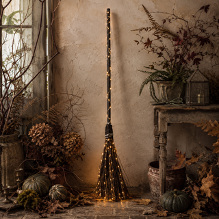 50" Glowing Witch's Broom
