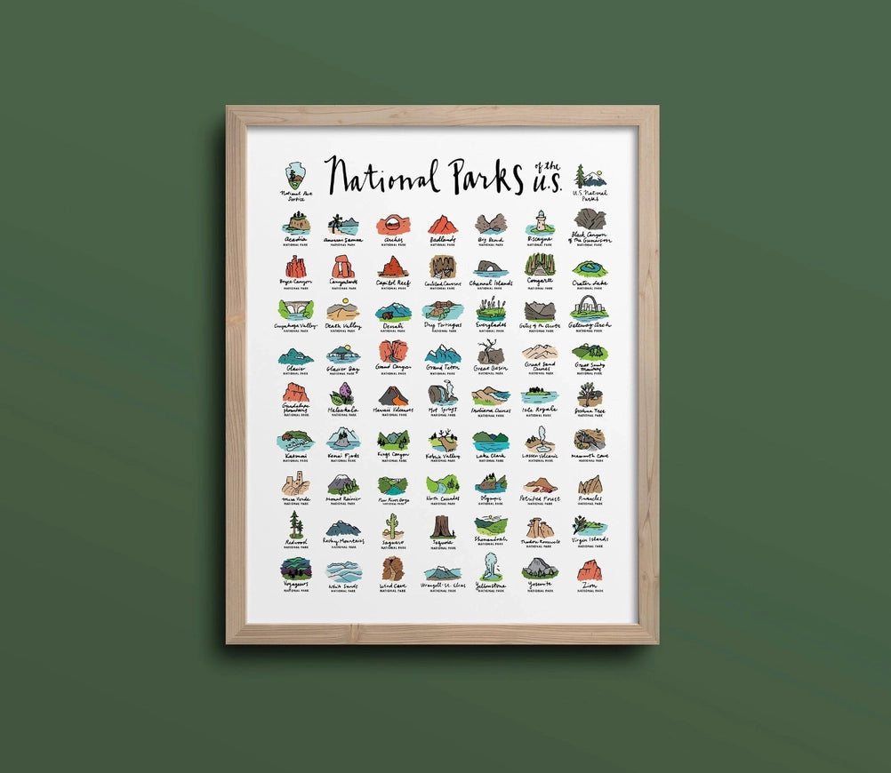 National Parks Paint By Number Kit