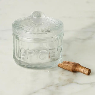 Bistro Glass Salt Cellar with Scoop - Choose Style