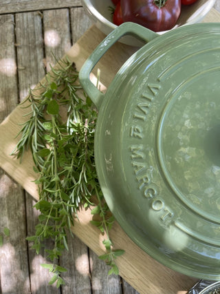 Green Cast Iron Dutch Oven