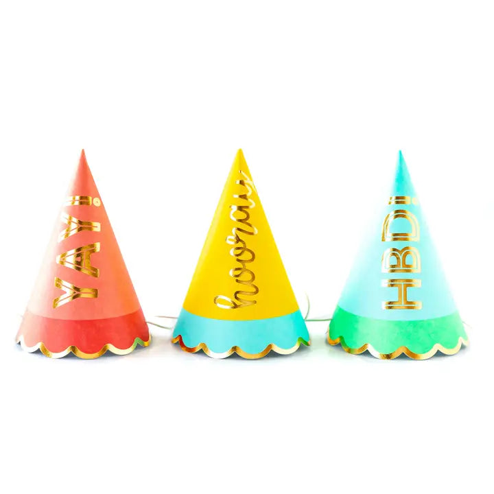 Set of 9 Birthday Party Hats