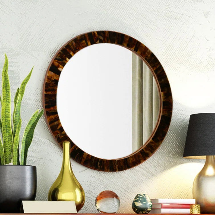 Tortoise Shell Wall Mirror