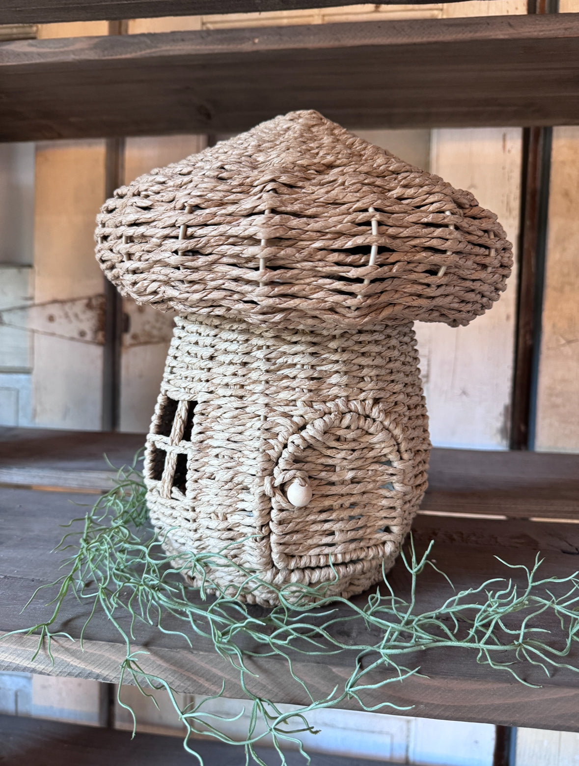 Mushroom House Basket