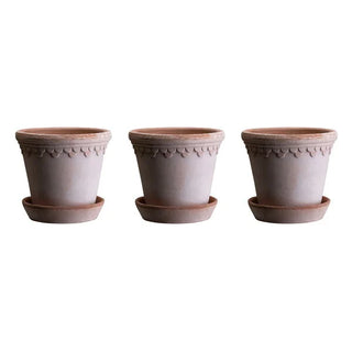 Bergs Potters Københavner RAW Rosa Planters Set of 3