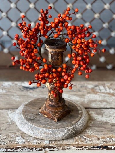 Berries Candle Ring Wreath