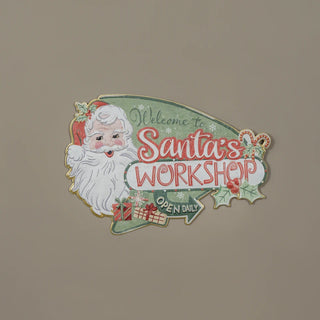 Santa's Workshop Sign