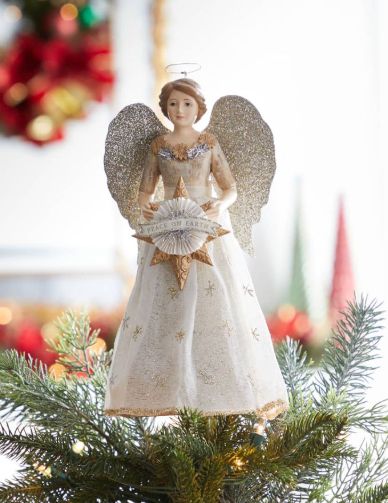 Bethany Lowe Peace on Earth Angel Tree Topper