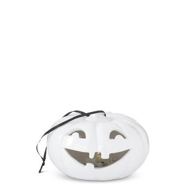 Handmade White Ceramic Jack O Lantern - Choose Style