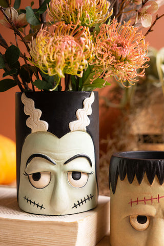 Frankenstein and Bride Resin Planter - Choose Style