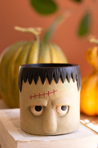 Frankenstein and Bride Resin Planter - Choose Style
