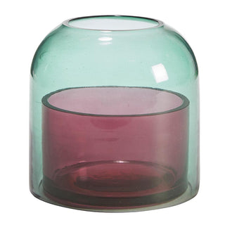 Teal and Pink Candle Cloche