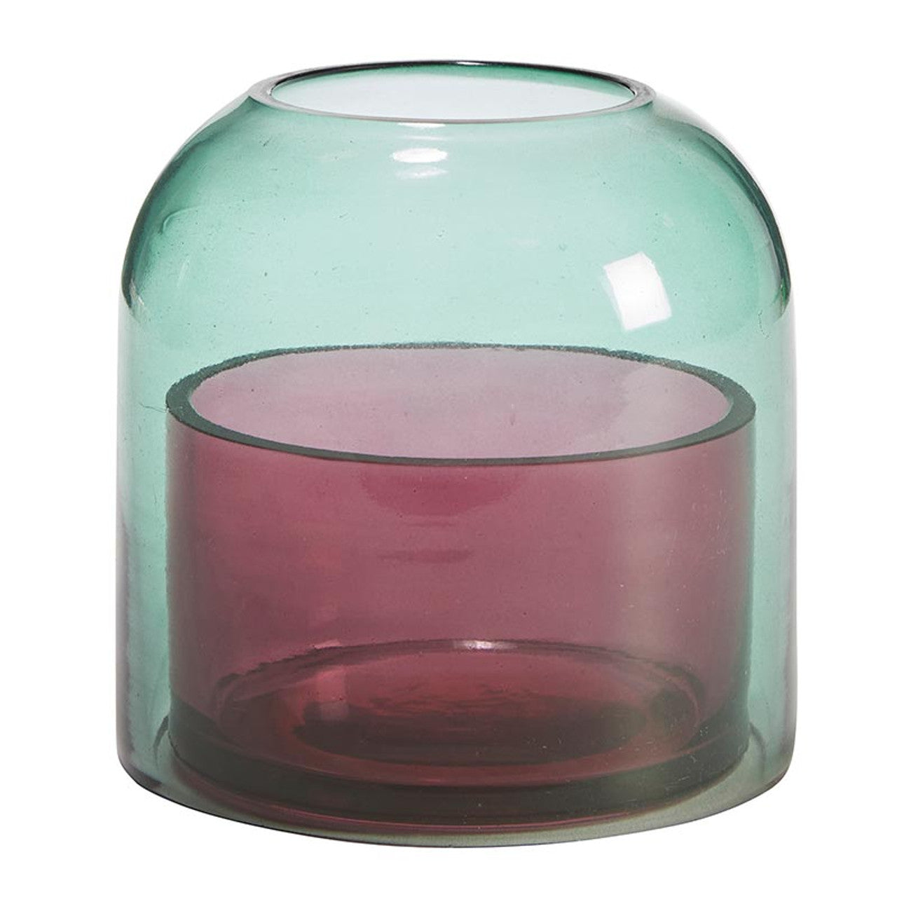 Teal and Pink Candle Cloche