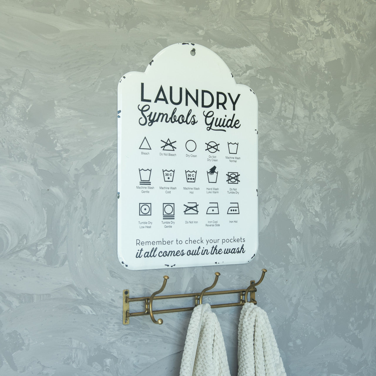 Laundry Symbols Sign