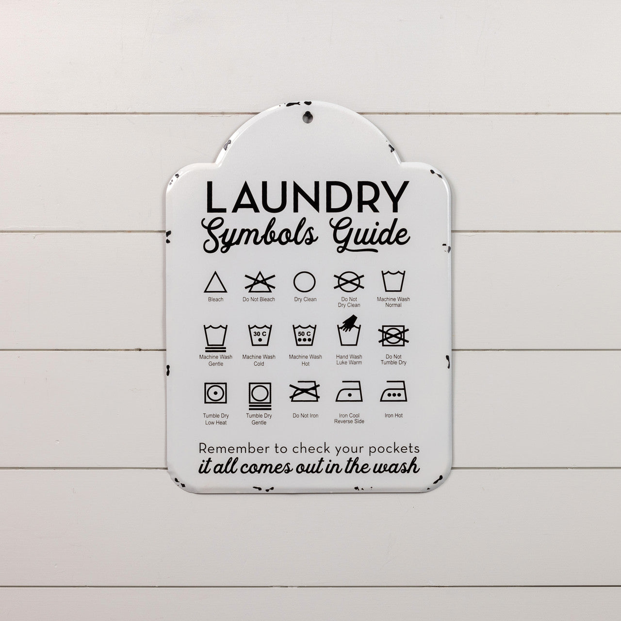 Laundry Symbols Sign