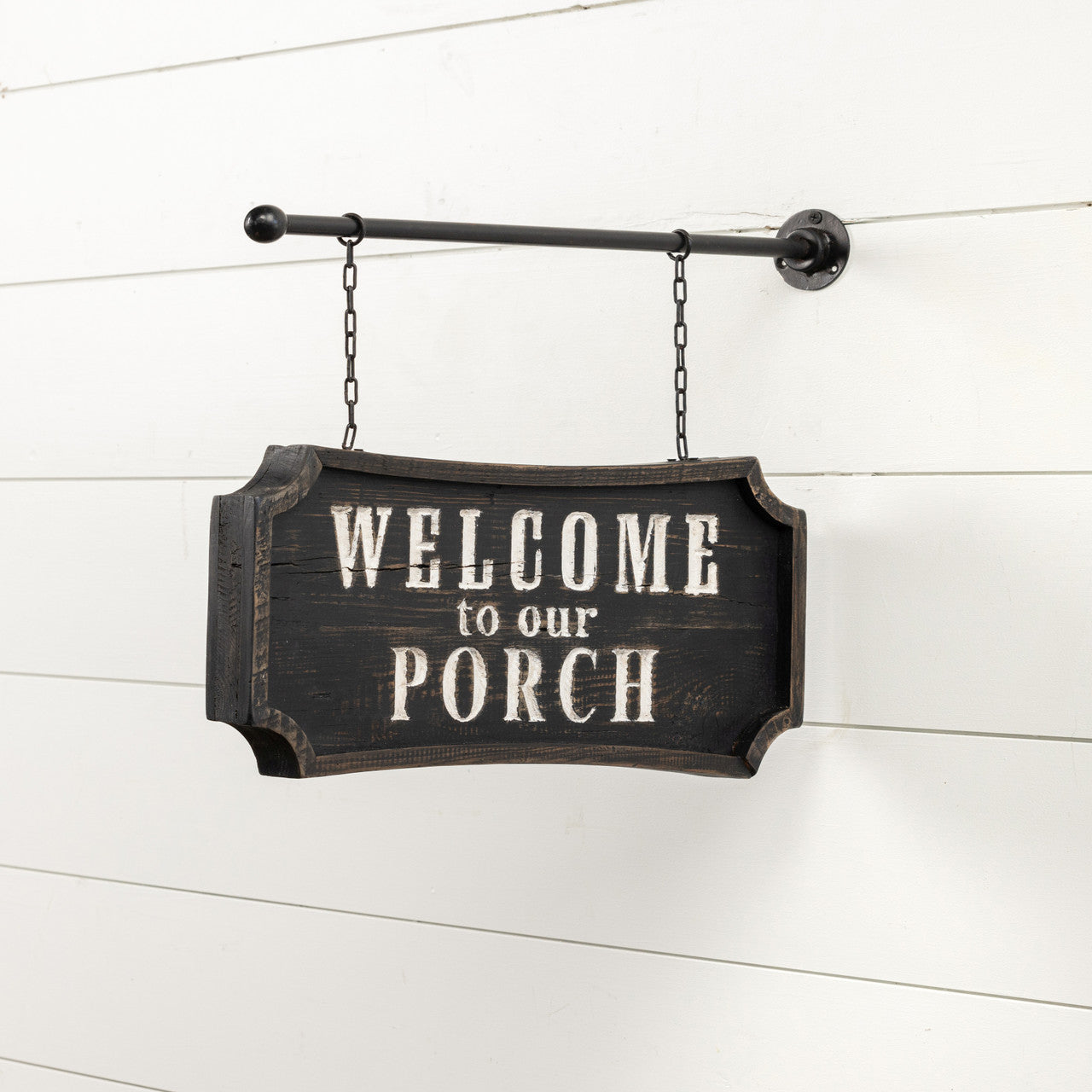 Two Sided Welcome To Our Porch Hanging Sign