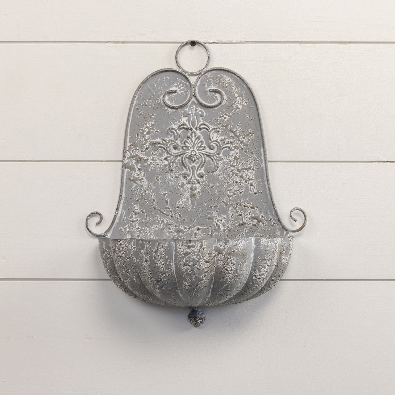 Weathered Grey Wall Planter