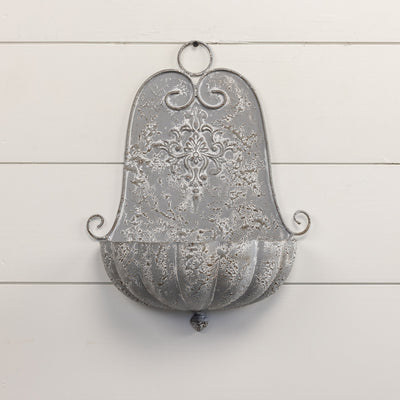 Weathered Grey Wall Planter