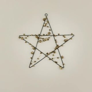 12" Wire & Bell Star Ornament