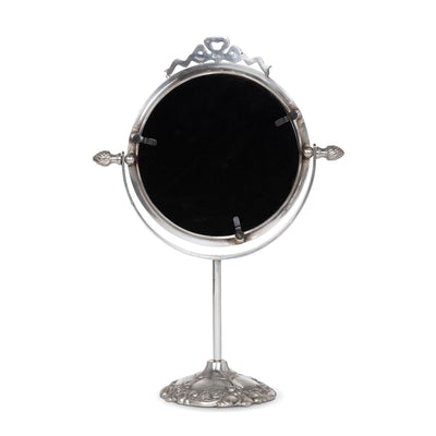 Victorian Silver Oval Vanity Mirror