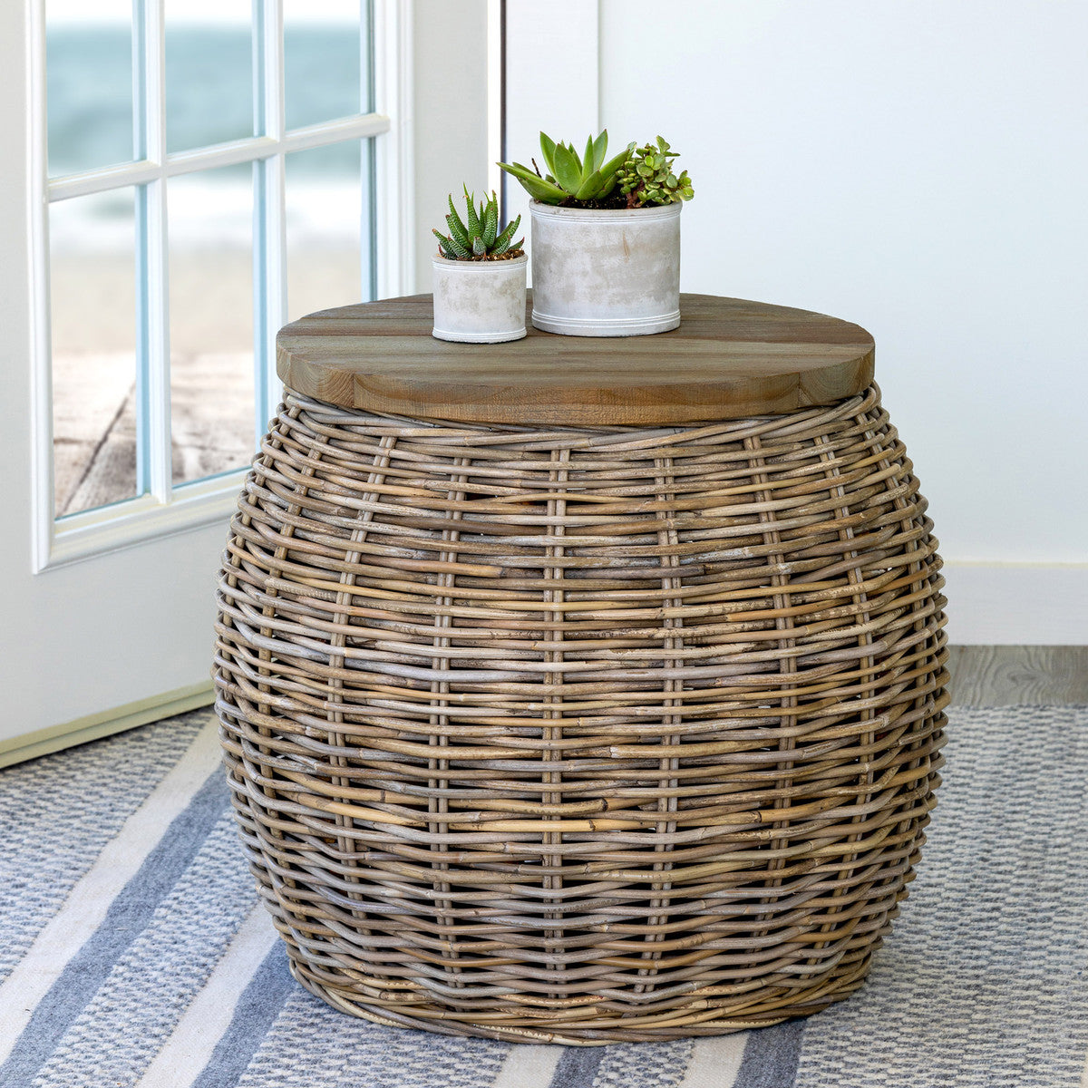 Rattan Side Table- more coming soon