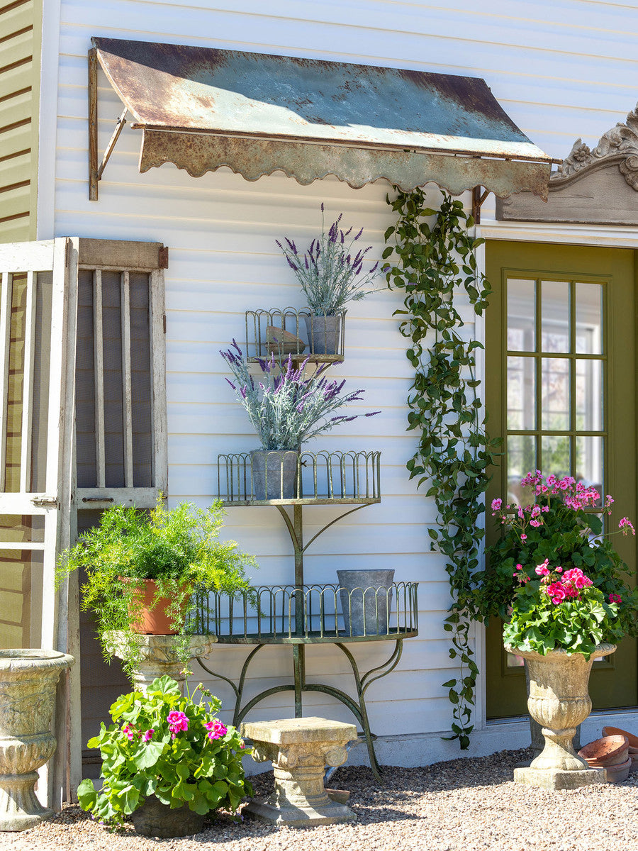 Iron Greenhouse Tiered Conservatory Shelf