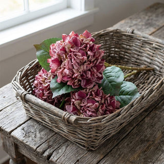 22" Real Touch Autumn Hydrangea Stem - Dusty Rose