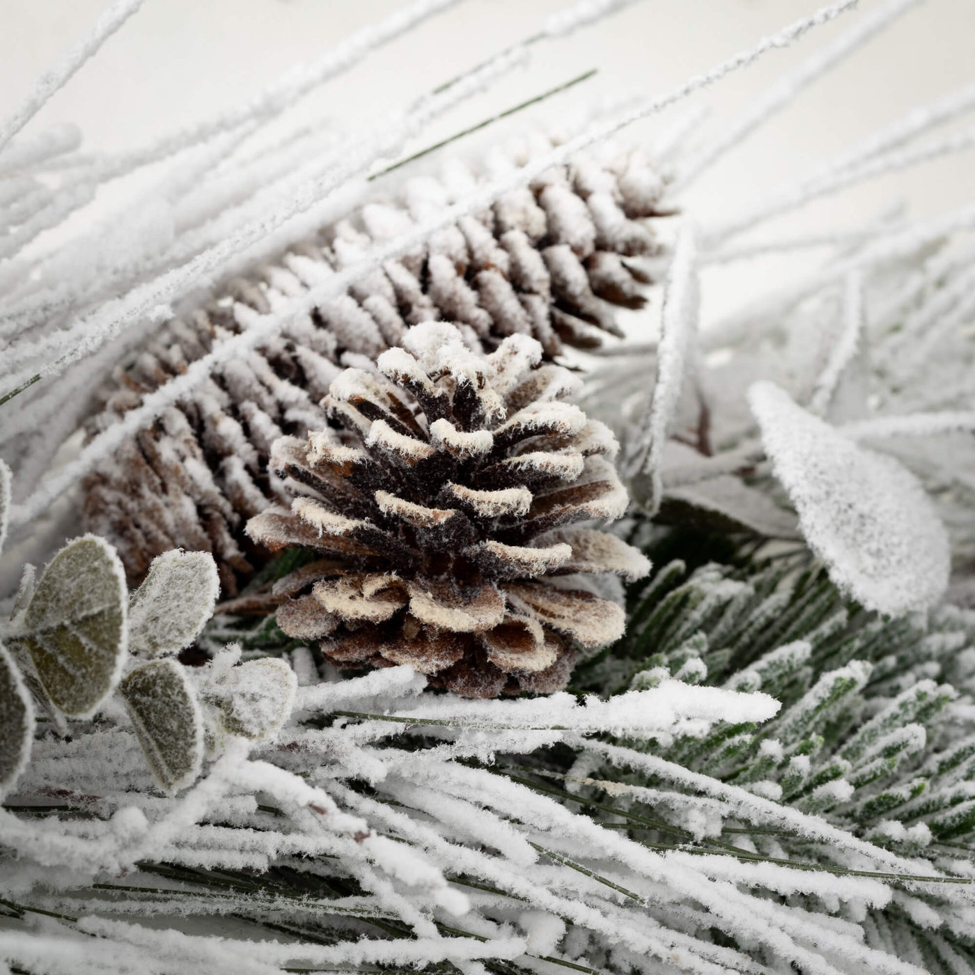 Flocked Pine Garland