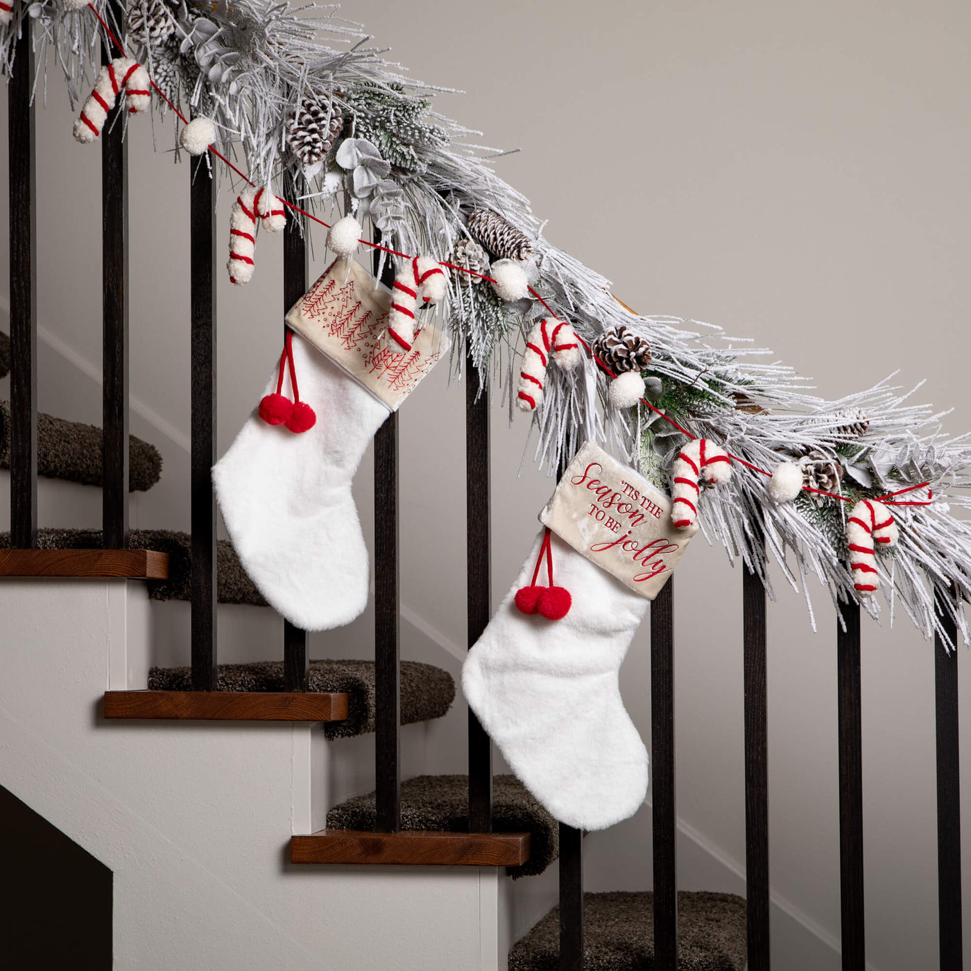 Flocked Pine Garland