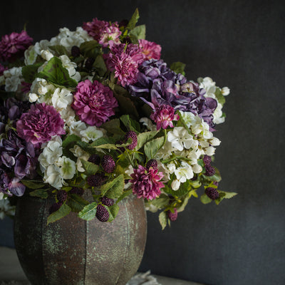 25.75" Purple Hydrangea Spray