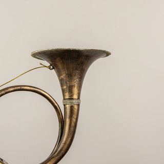 Gold French Horn Ornament