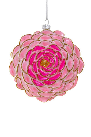 Cody Foster Glass Dahlia Ornament
