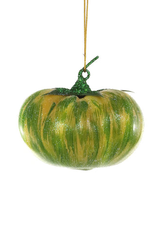 Cody Foster Green Zebra Tomato Ornament