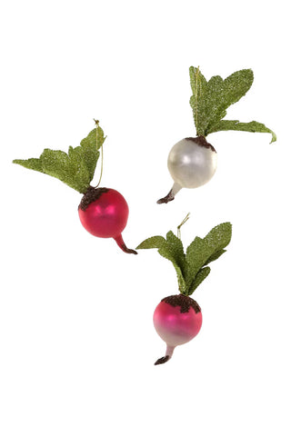 Cody Foster Field Radish Glass Ornament - Choose Color