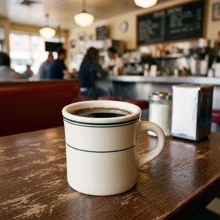 The Diner Collection - HL Greenband 8.75oz Diner Mug
