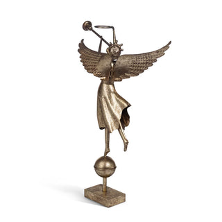 34" Gilded Herald Angel with Trumpet