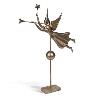 45" Gilded Herald Angel with Trumpet