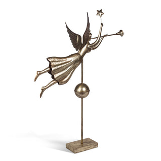 45" Gilded Herald Angel with Trumpet