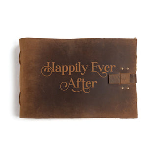 Happily Ever After Leather Bound Book - Choose From 5 Colors
