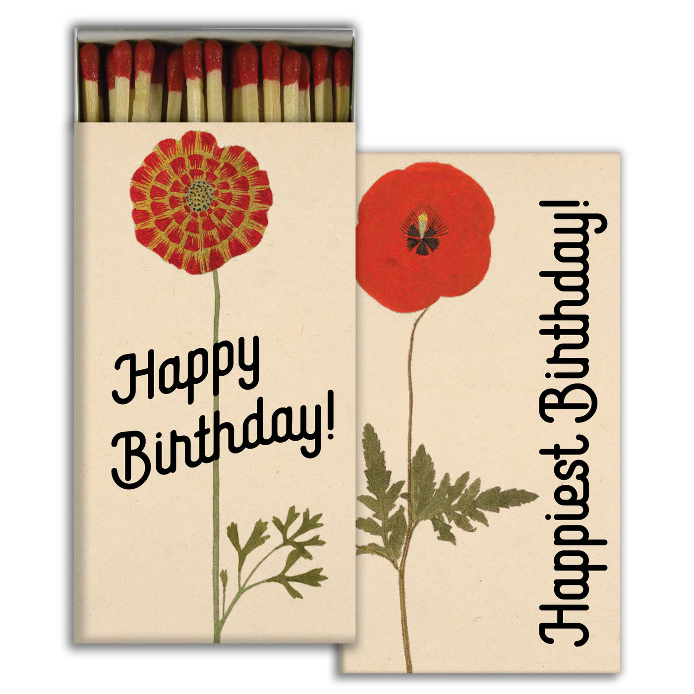 Happiest Birthday Design Safety Matches