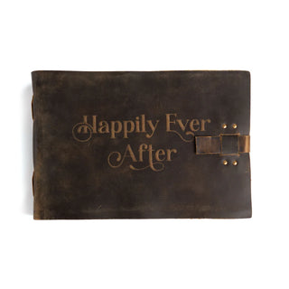 Happily Ever After Leather Bound Book - Choose From 5 Colors