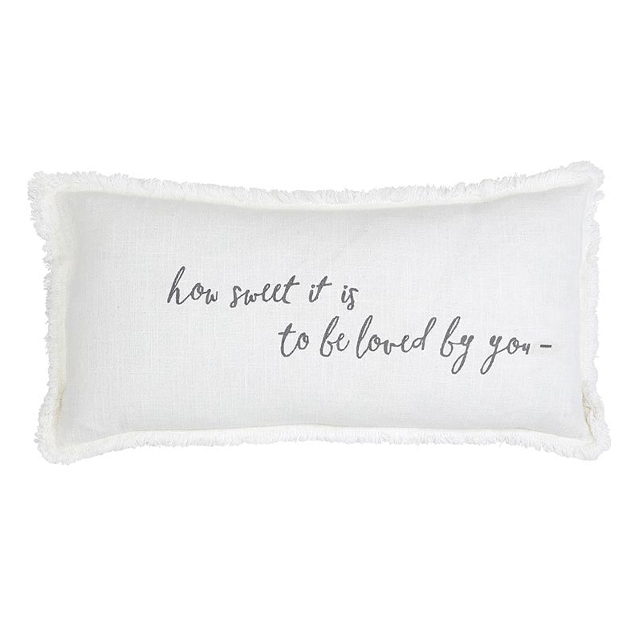 22" Lumber To Be Loved By You Down Fill Pillow