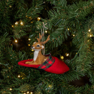 Deer In A Slipper Ornament