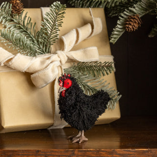 Standing Black Hen