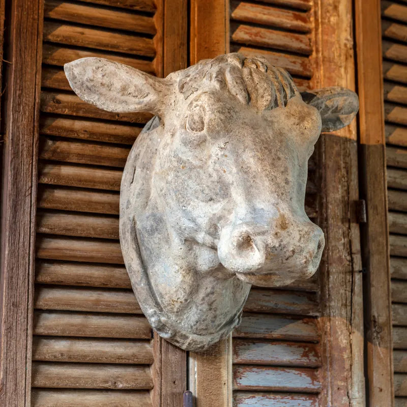 Large Farmhouse Cow Head Wall Decor