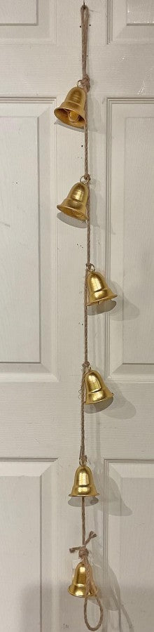 54" Gold Bell Garland