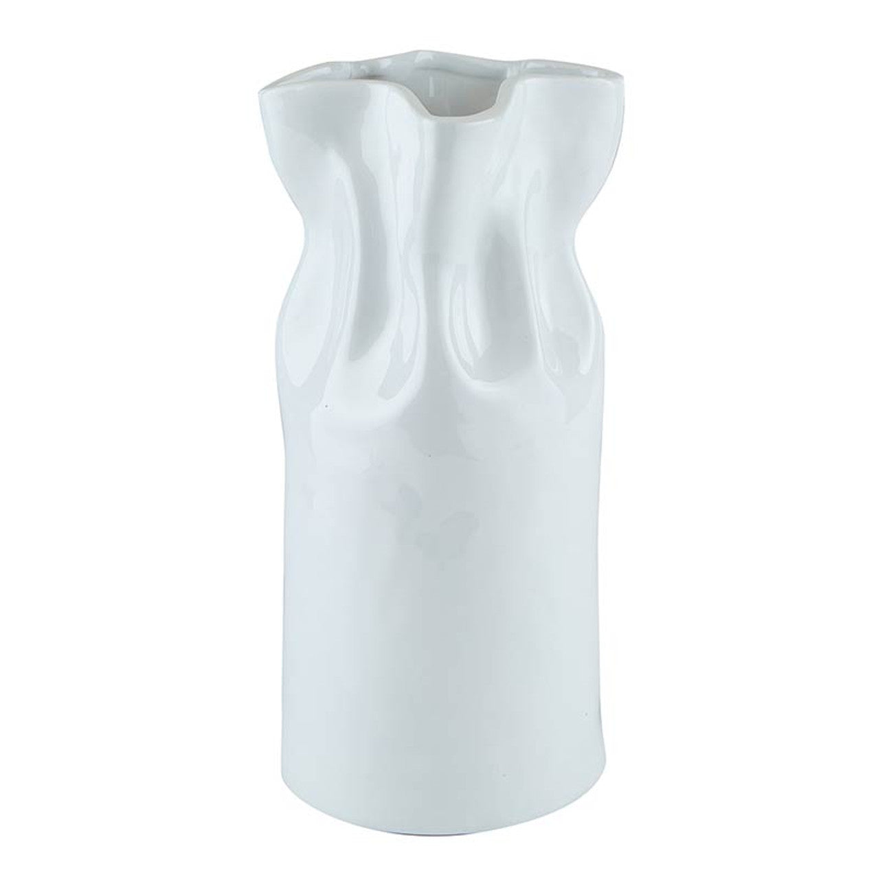 Cinched Ceramic Vase - Choose Color